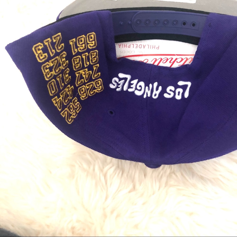 MITCHELLS & NESS LOS ANGELES LAKERS SNAPBACK  HAT - Picture 6 of 8